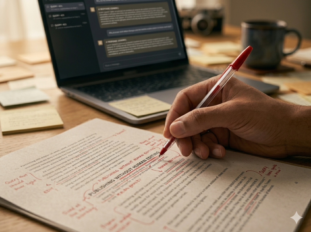 AI Content Mistake #1: Publishing Without Human Editing AI Content Mistake #1: Publishing Without Human Editing