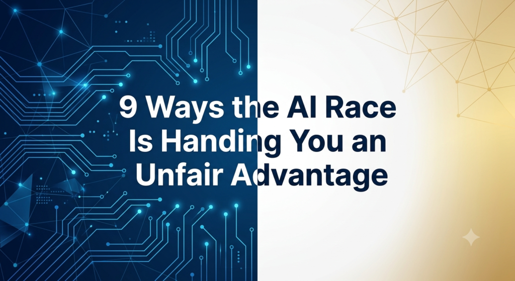 9 Ways the AI Race Is Quietly Handing Digital Entrepreneurs an Unfair Advantage